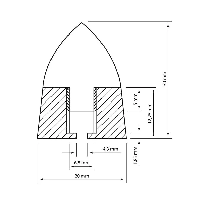 Dynavox Loudspeaker Spikes 4-pack Black