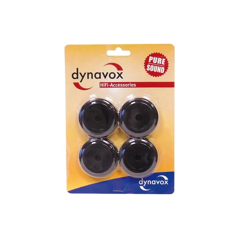 Dynavox Aluminum Feet Hi-Fi Black 4-pack