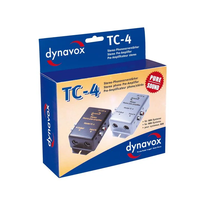 Dynavox TC-4 Phono Preamplifier Silver