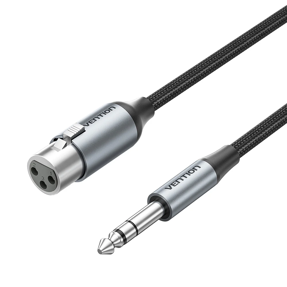 Vention 6.3mm Ma ST > XLR Fe 1m