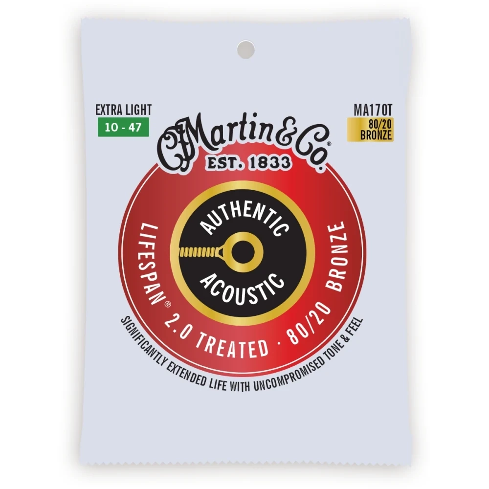 Martin Guitars MA170T Acoustic Lifespan 2.0 80/20 Bronze Extra Light