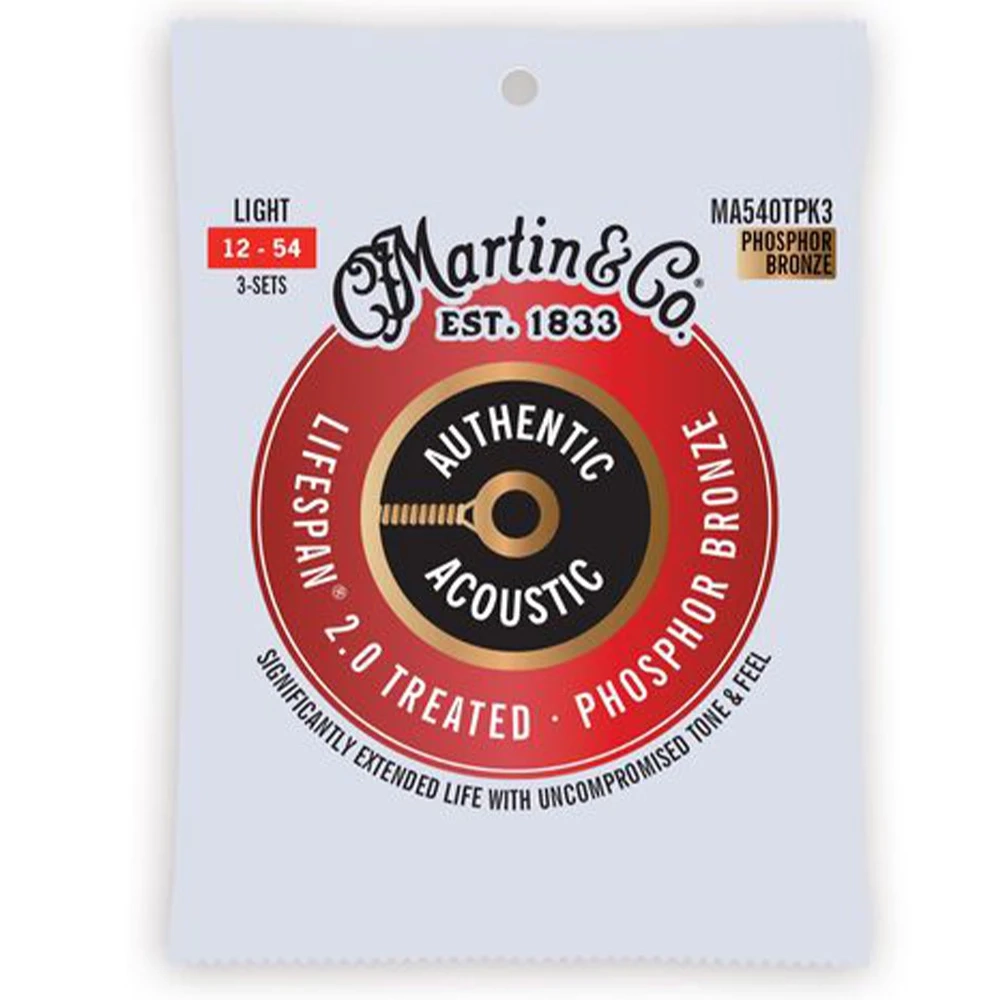 Martin Guitars MA540TPK3 Guitar Strings 3-pack