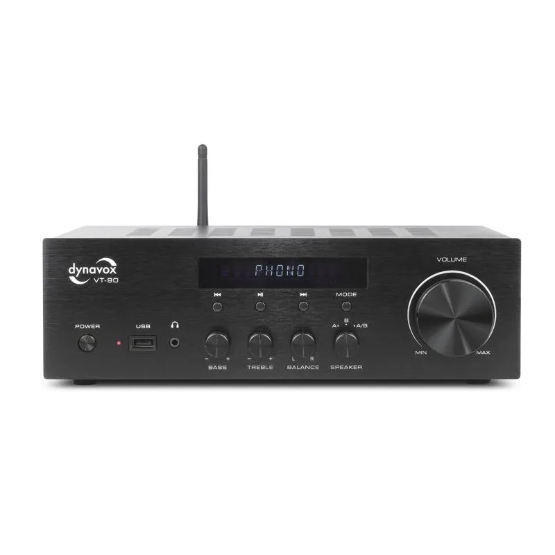 Dynavox VT-90 Compact Stereo Amplifier BT Black