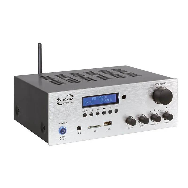 Dynavox VT-80 MK Stereo Amplifier Silver