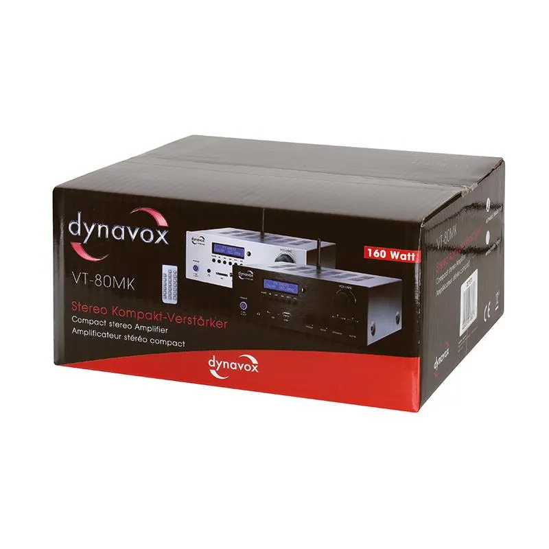 Dynavox VT-80 MK Stereo Amplifier Silver