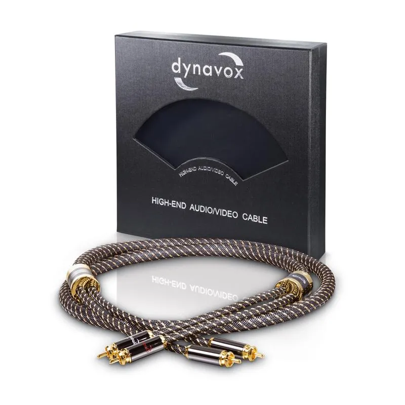 Dynavox Black Line RCA Cable Stereo 1.5m