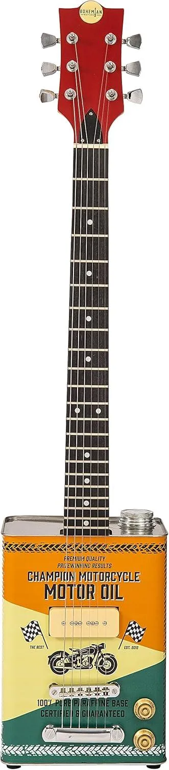 Bohemian Guitars Oil Can Guitar Motor Oil P90 Limited Edition