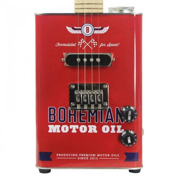 Bohemian Guitars BGU15MO Oil Can Ukulele Motor Oil