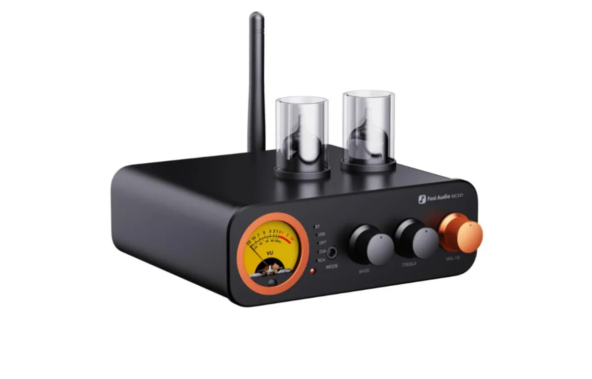 Fosi Audio MC331 24V Tube Integrated Bluetooth Amp