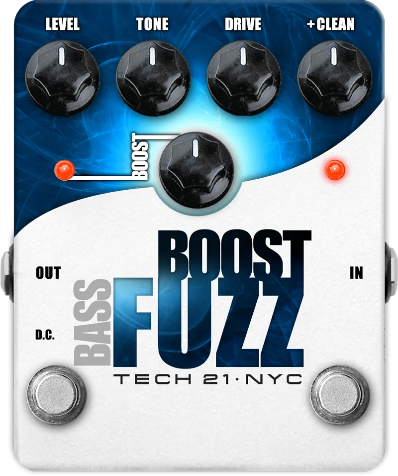 Tech21 Bass Boost Fuzz Metallic Analog Bass Fuzz