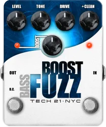 Tech21 Bass Boost Fuzz Metallic Analog Bass Fuzz