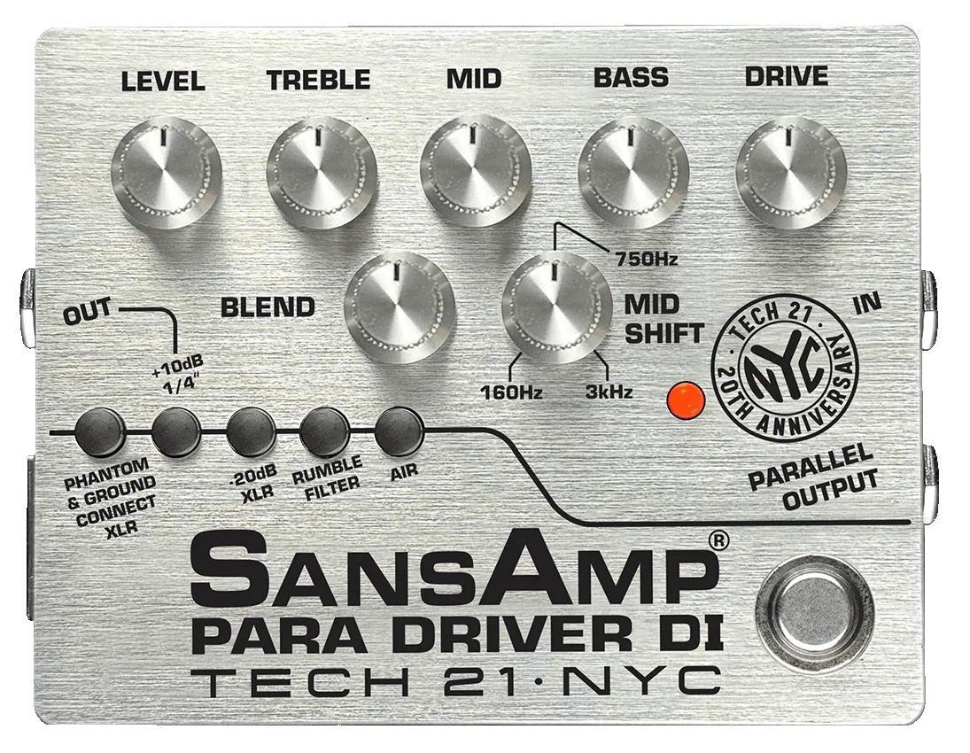 Tech21 SansAmp Para Driver DI 20th Anniversary