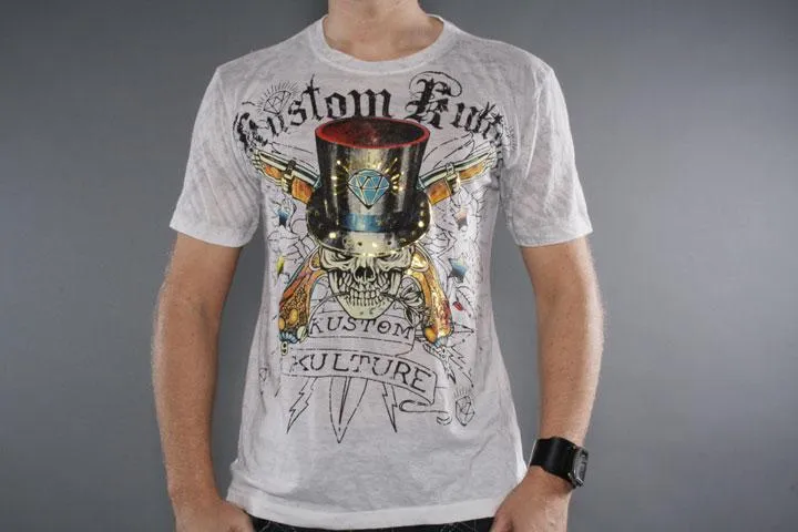 Kustom Kulture Diamond T-Shirt Grey M