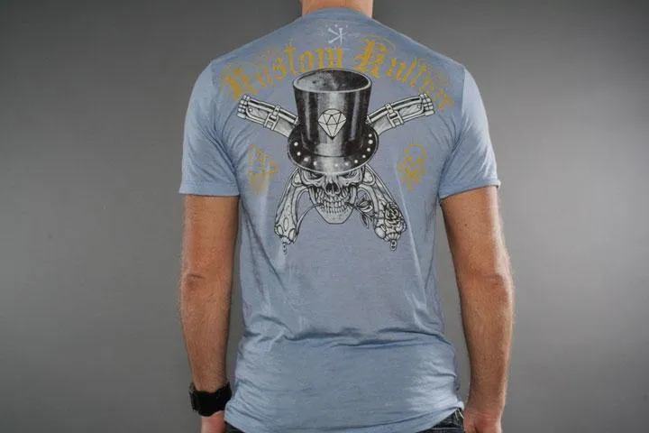Kustom Kulture Diamond T-Shirt Blue M