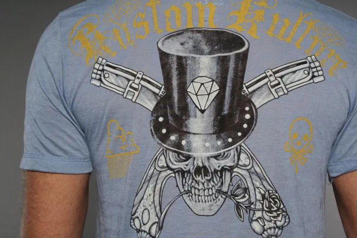 Kustom Kulture Diamond T-Shirt Blue M