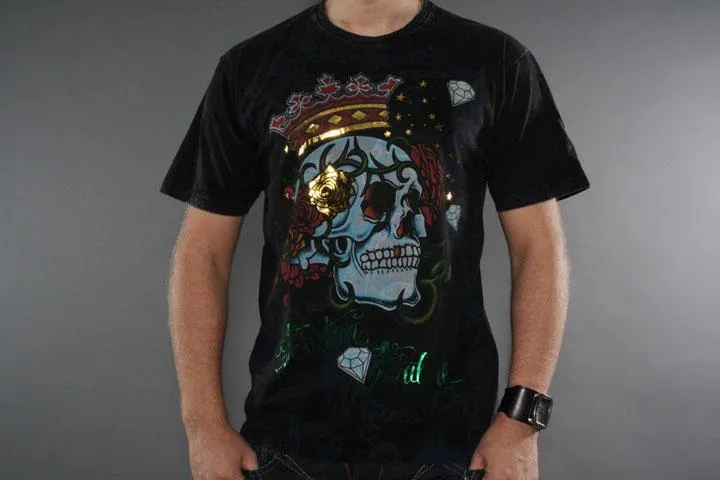 Kustom Kulture Crown T-Shirt Black M