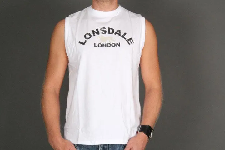 Lonsdale London Agnus Sleevless T-shirt White XL