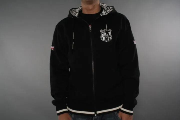 Lonsdale London Stroke Hooded Zip Black S