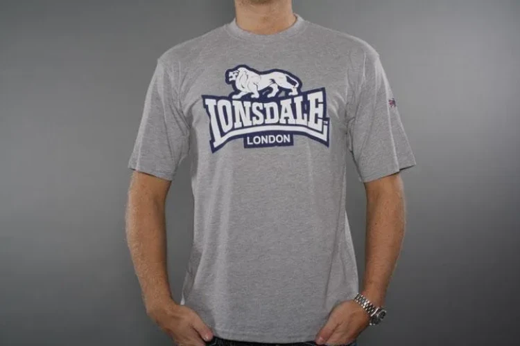Lonsdale London White Lion Grey T-Shirt L