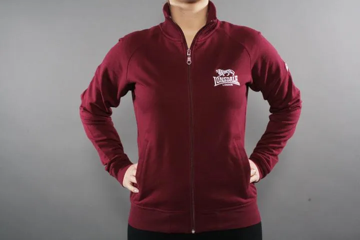 Lonsdale London Logo Fit Zipper Powder Rouge S
