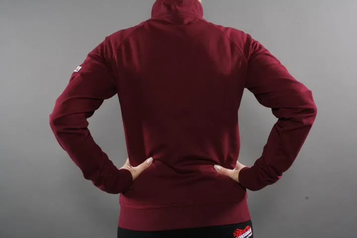 Lonsdale London Logo Fit Zipper Powder Rouge S