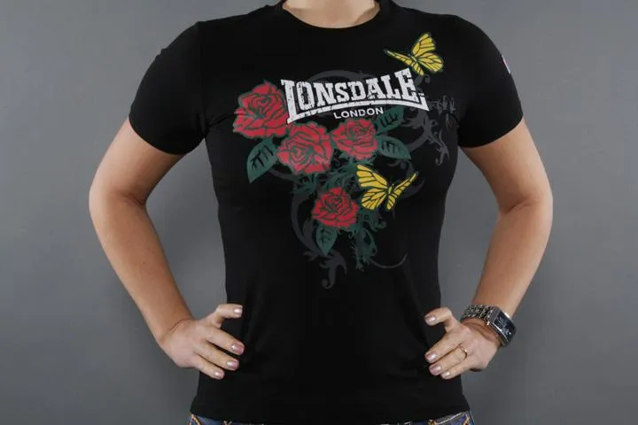Lonsdale London Roses T-Shirt Black L (40)