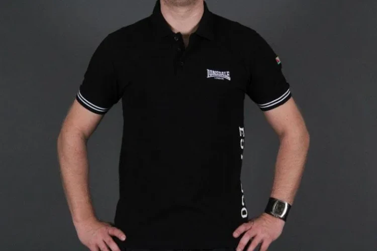 Lonsdale London Phil Polo Black/White S