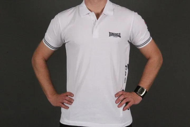 Lonsdale London Phil Polo White/Navy S