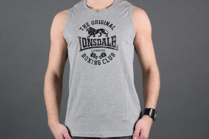 Lonsdale London Club Logo Singlet Grey S
