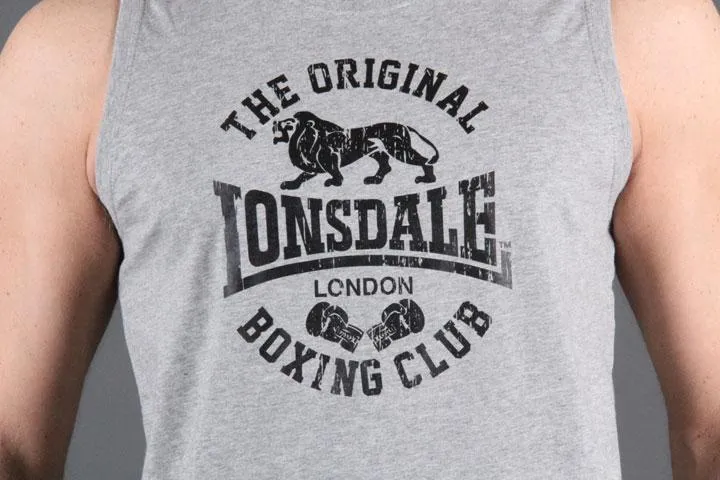 Lonsdale London Club Logo Singlet Grey S
