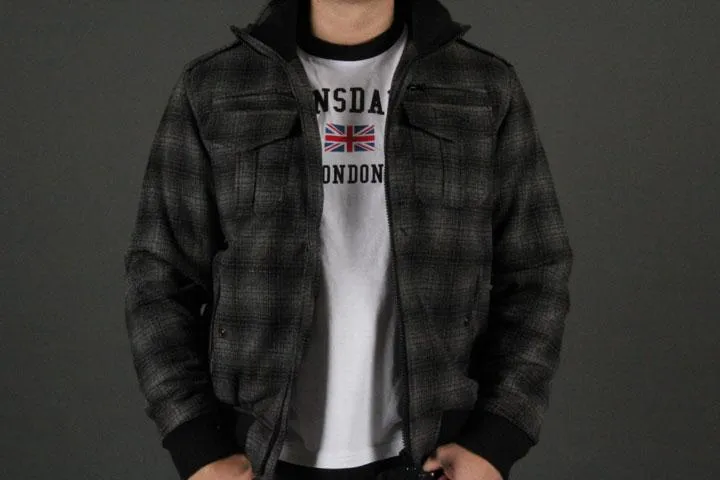 Lonsdale London Hawley Grey Jacket XL