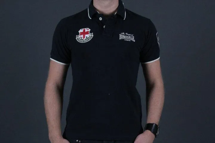Lonsdale London Union Flag Polo Navy XL