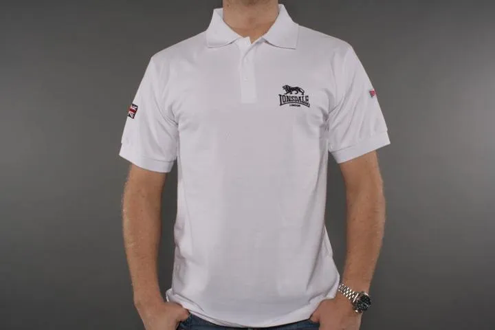 Lonsdale London Acton Polo White 3XL
