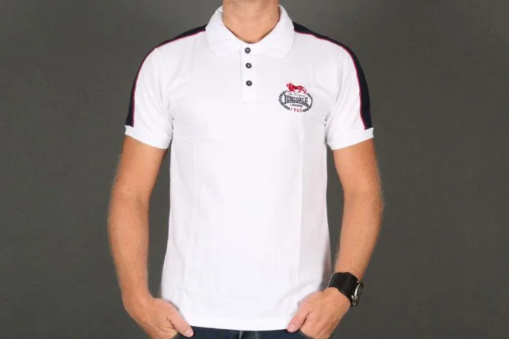 Lonsdale London Laurel Stripe White XL