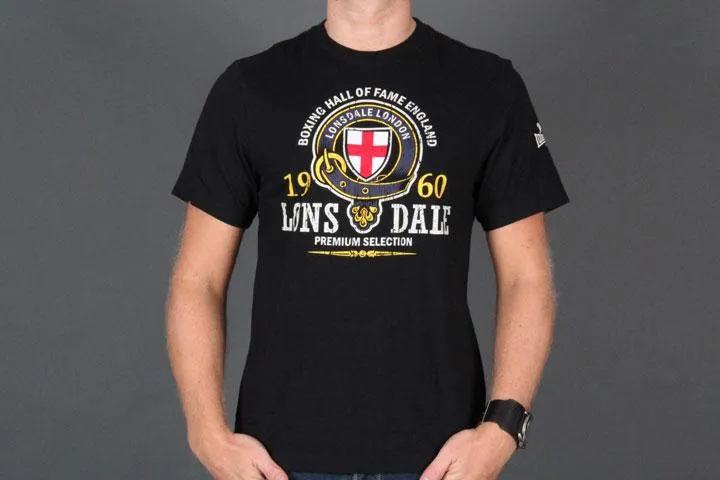 Lonsdale London Hall Of Fame Black T-Shirt M