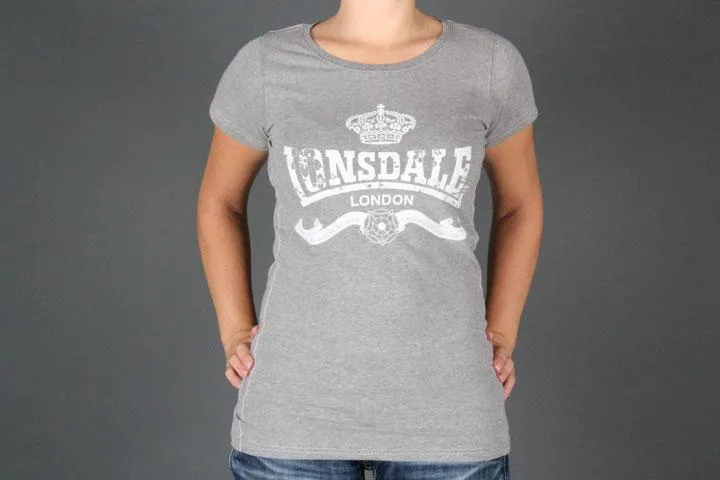 Lonsdale London Richelle Long T-shirt Grey L