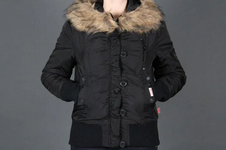 Lonsdale London Conny Jacket Hooded Black XS