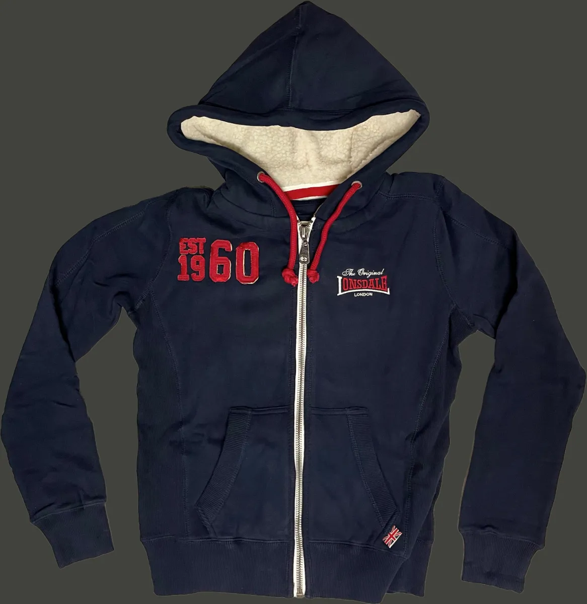 Lonsdale London Portsmouth Hooded Zip Navy M