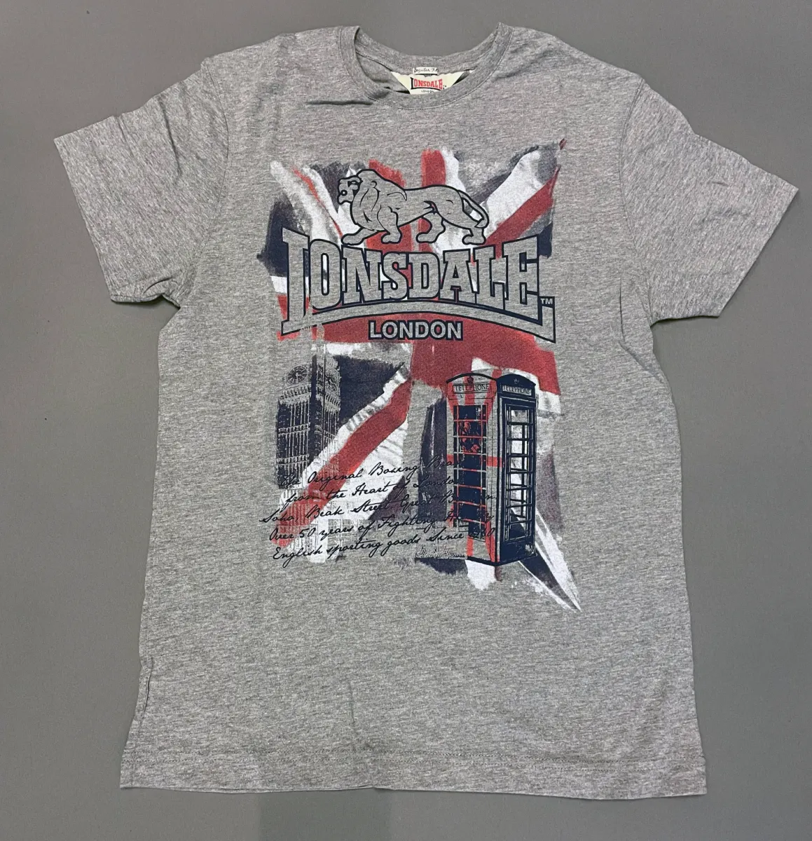 Lonsdale London Ulcombe Grey T-shirt S