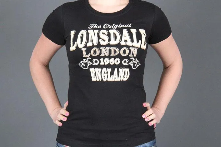 Lonsdale London Betsy T-Shirt Black XS