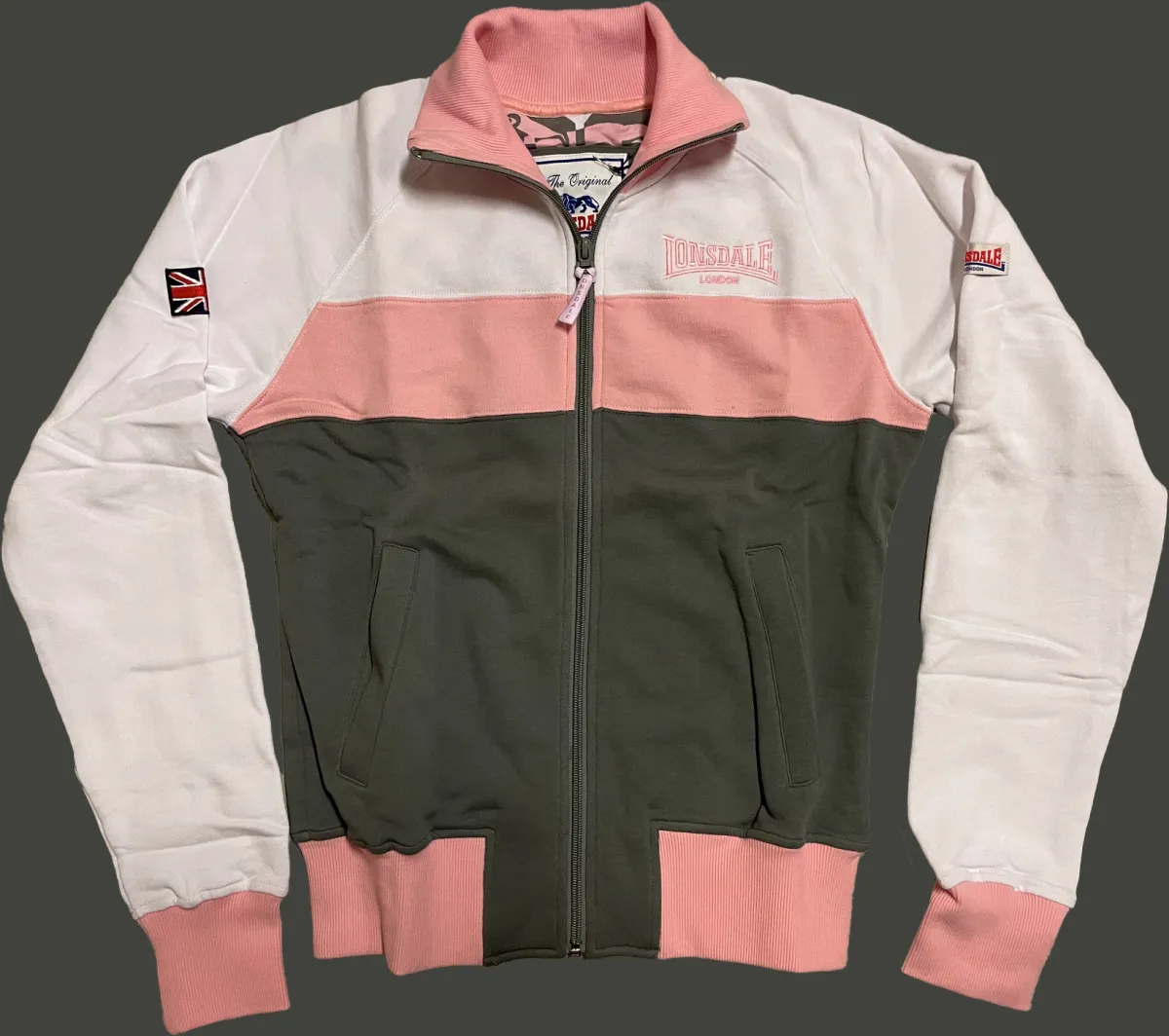Lonsdale London Sixty Lion Zipper Marl Grey M