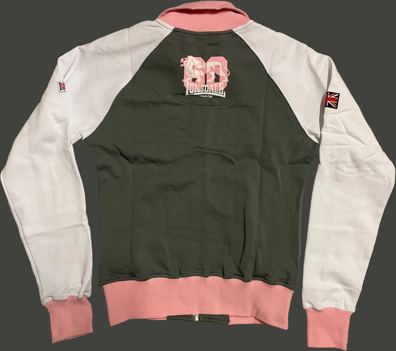 Lonsdale London Sixty Lion Zipper Marl Grey M