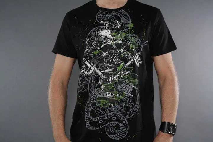 Miami Ink Green Snake T-Shirt L