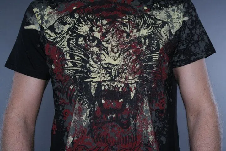 Miami Ink Tiger T-shirt Black M