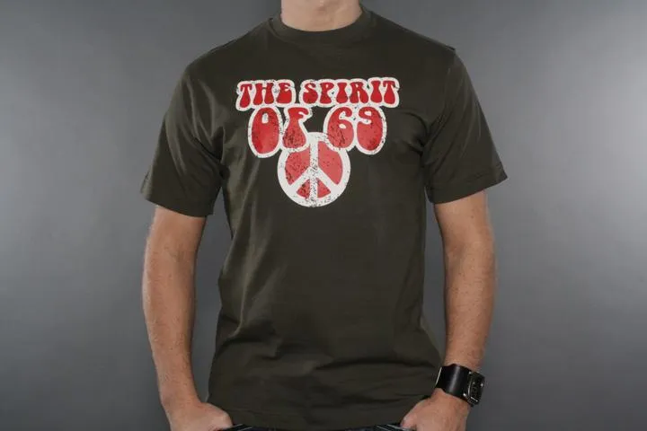 Spirit Of 69 Peace Sign Olive XXL