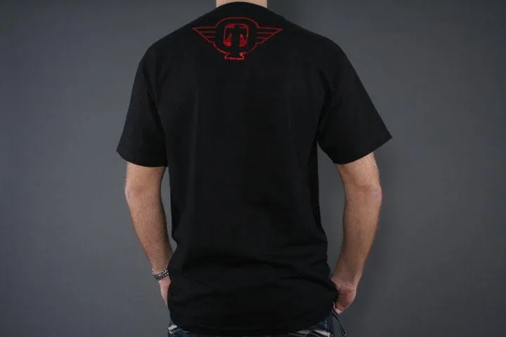 Tapout Foil Tee Black/Red XL