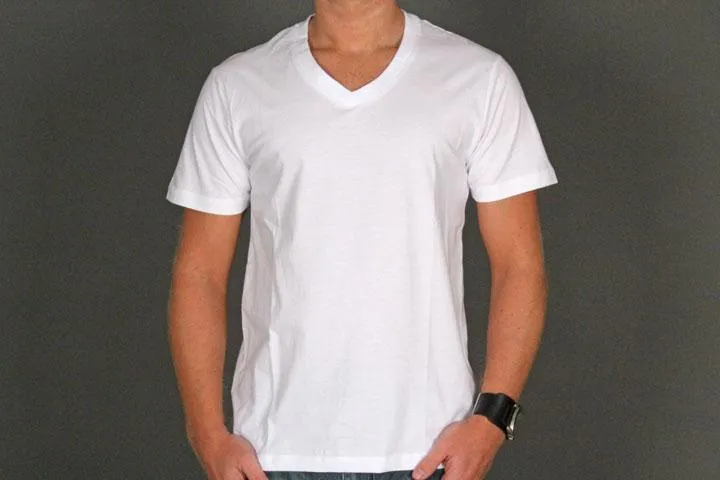 Urban Classics Basic V-neck Tee TB169 White XL