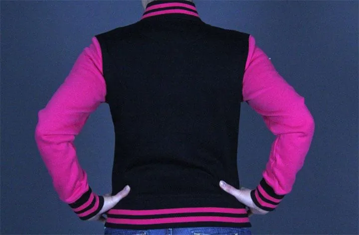Urban Classics 2Tone Sweatjacket TB218 BK/Fuchsia L