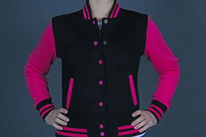 Urban Classics 2Tone Sweatjacket TB218 BK/Fuchsia L