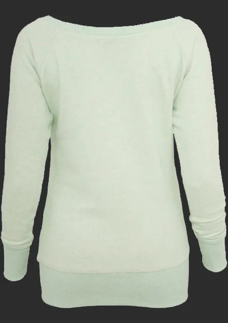 Urban Classics Melange Crewneck Ladies Mint/White M